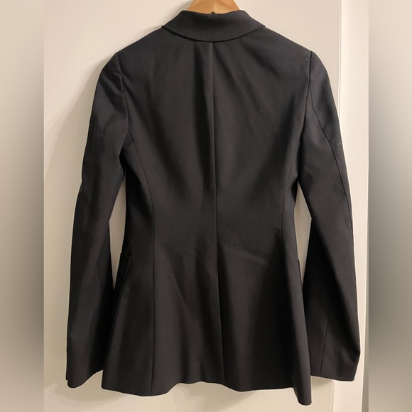 New Aritzia Talula Black Lined Wool Blend Exeter Blazer Three Front Pockets 0 - Picture 5 of 5